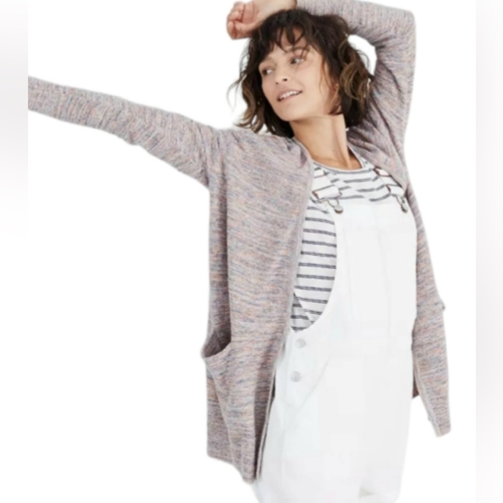 Madewell Cardigan Marbled Summer Ryder Sweater Women Size Small Open Front